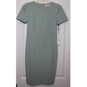 COPY - LIGHT GREEN PLEATED SHEATH DRESS